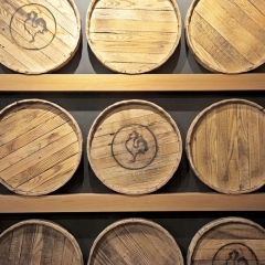 Big Rock Brewery barrels