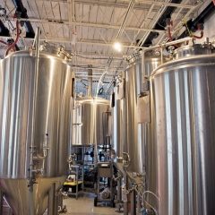 Fermentation tanks at Black Lab Brewing Company