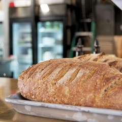 Fresh bread at Blood Brothers Brewing