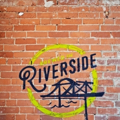 Riverside mural at Eastbound Brewing Company