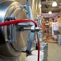 Fermentation tank at Halo Brewery