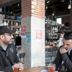 Jamie Perry and and Nick Purdy at Junction Craft Brewery