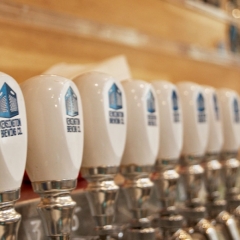 Beer taps at Kensington Brewing Company