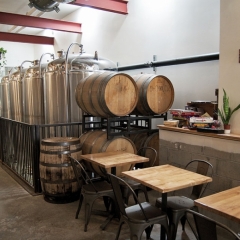 Part of the seating area at Kensington Brewing Company