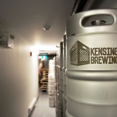 Kensington Brewing Company kegs