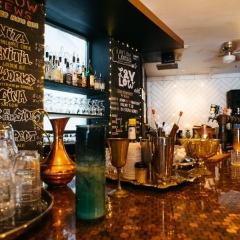 The bar at Laylow Brewery
