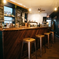 The bar at Laylow Brewery