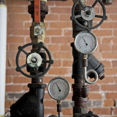 Gauges at Left Field Brewery