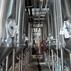 Fermentation Tanks at Left Field Brewery