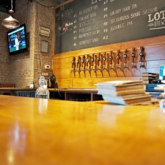 The bar at Lot 30 Brewers