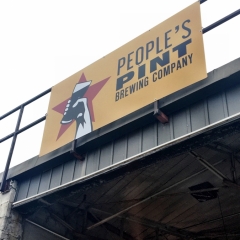The People's Pint sign