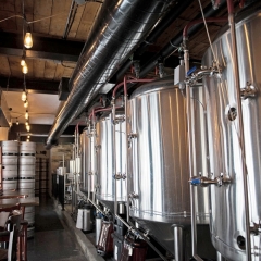 Fermentation tanks at Rorschach Brewing Company