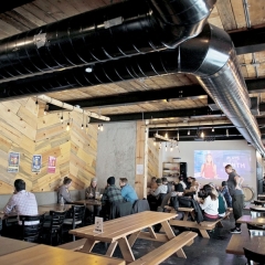 Dining area at Rorschach Brewing Company