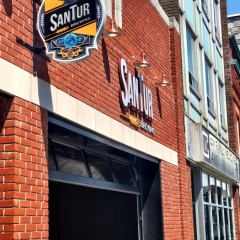 The exterior of SanTur Brewing