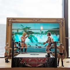 Wrestling Toys at Shacklands Brewing Company
