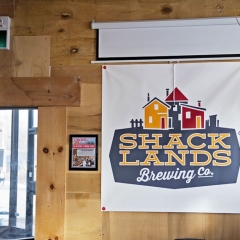 Front wall at Shacklands Brewing Company