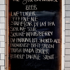 The Six Brewing's taplist (May, 2019)